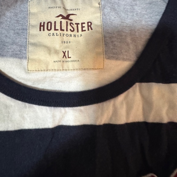 Men’s Hollister Navy and White Striped Tank Top Size XL - Picture 4 of 5